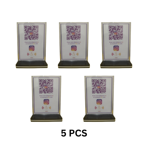 Lot de 5 supports pour codes NFC et QR Instagram